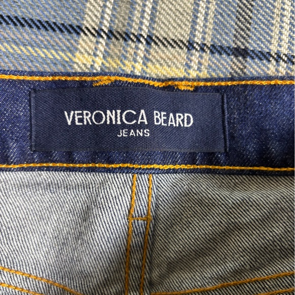 NWT veronica beard carson high rise ankle flare jeans indigo rinse size 28 - Picture 11 of 11